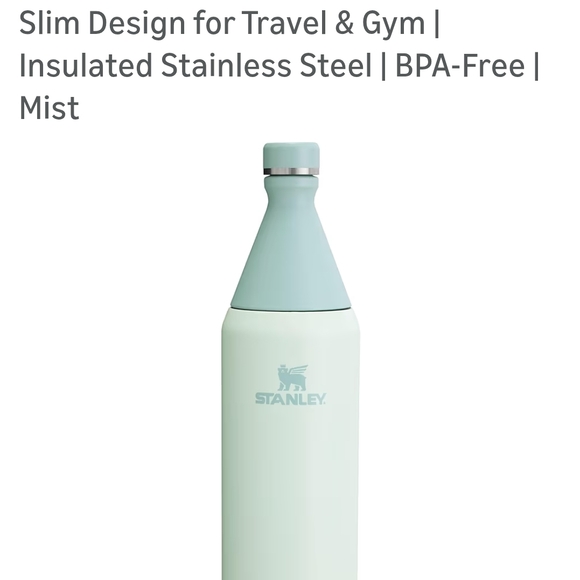 Stanley 34 oz. "All Day Slim" Thermos Bottle In "Mist" - Picture 2 of 6